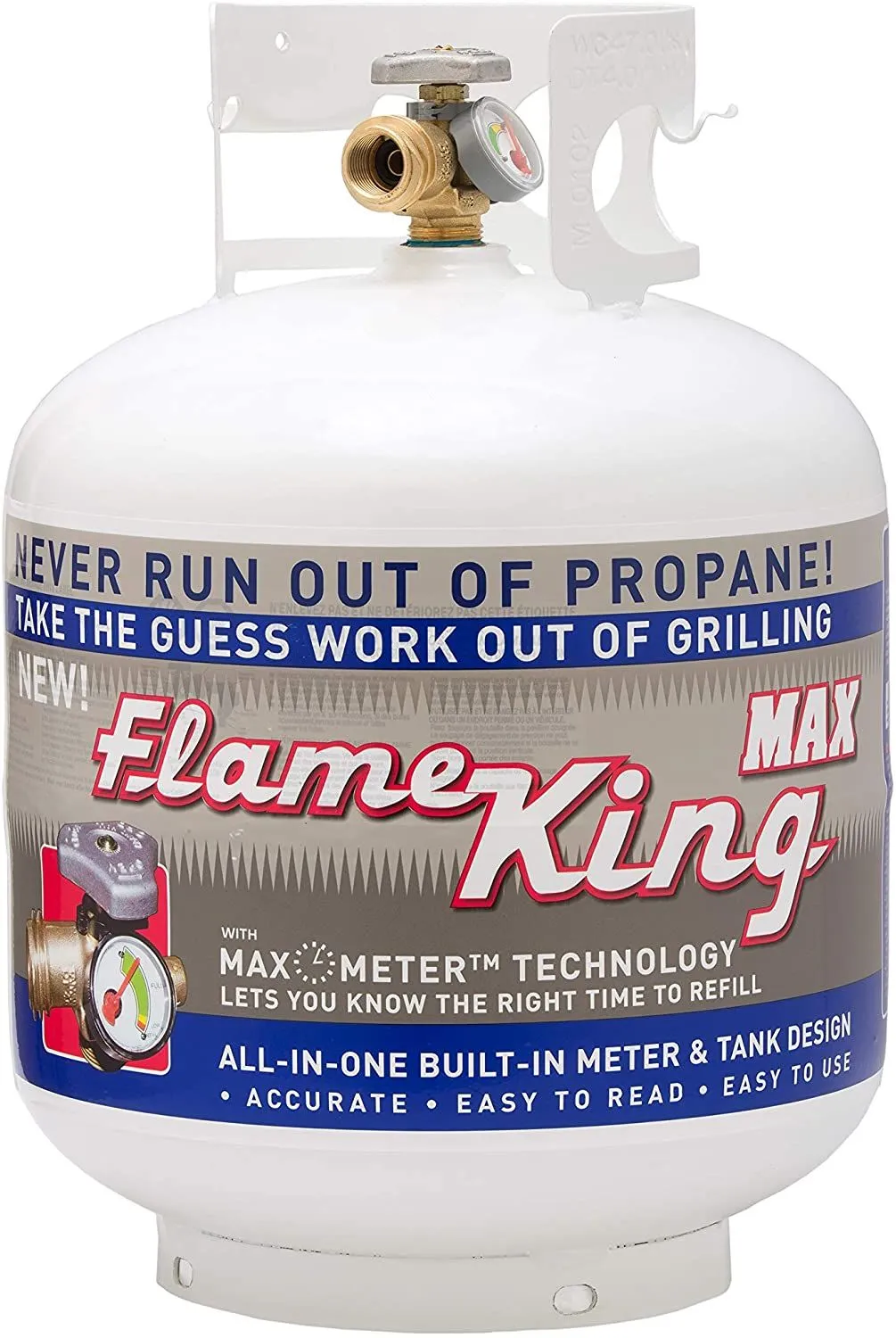Flame King LP Tank 20# w/guage